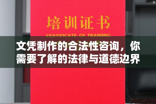 乌什文凭制作的合法性咨询，你需要了解的法律与道德边界