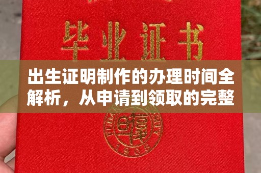 乌什出生证明制作的办理时间全解析，从申请到领取的完整指南